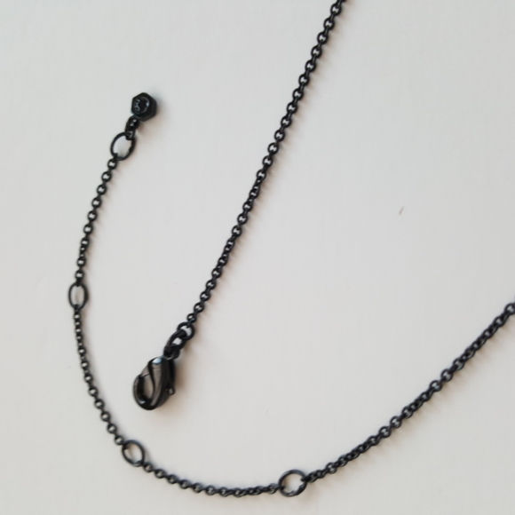 Crystals Birthstones Black Bar Necklace Swarovski Adjusts Origami Owl NWOT - Picture 5 of 12